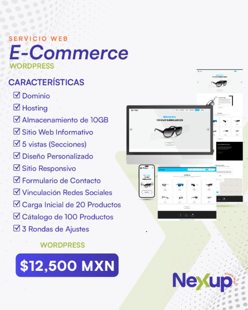 Paquete E-commerce - Tienda Online Profesional Nexup Studio